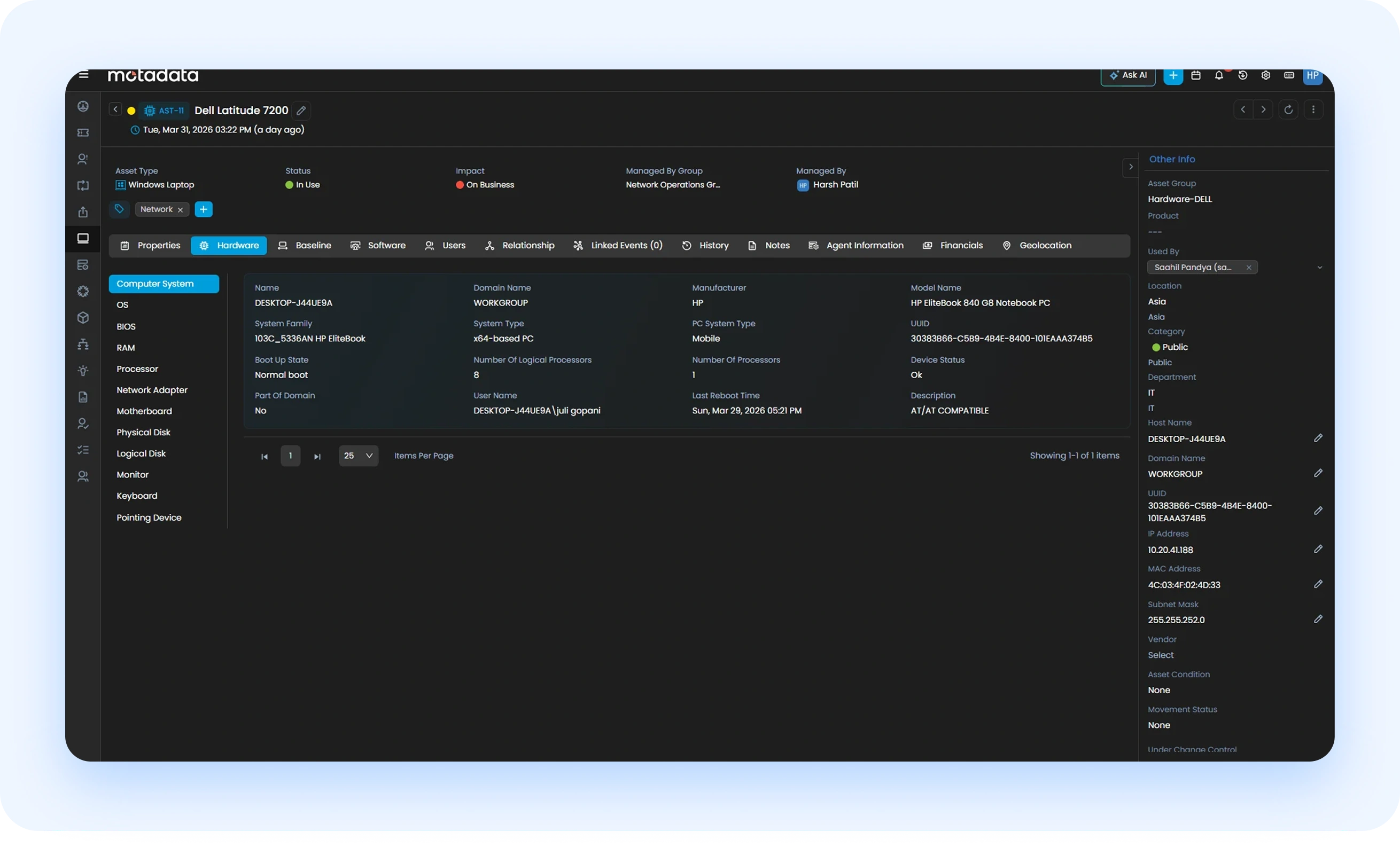 ObserveOps dashboard preview